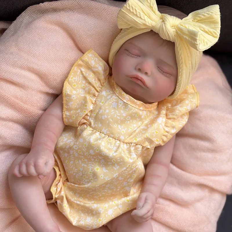 Full Body Vinyl Silicone Reborn Rosalie Newborn Dolls Sleeping Baby Handmade Painted Lifelike 3D Skin with Visible Veins
Full Body Vinyl Silicone Reborn Rosalie Newborn Dolls Sleeping Baby Handmade Painted Lifelike 3D Skin with Visible Veins