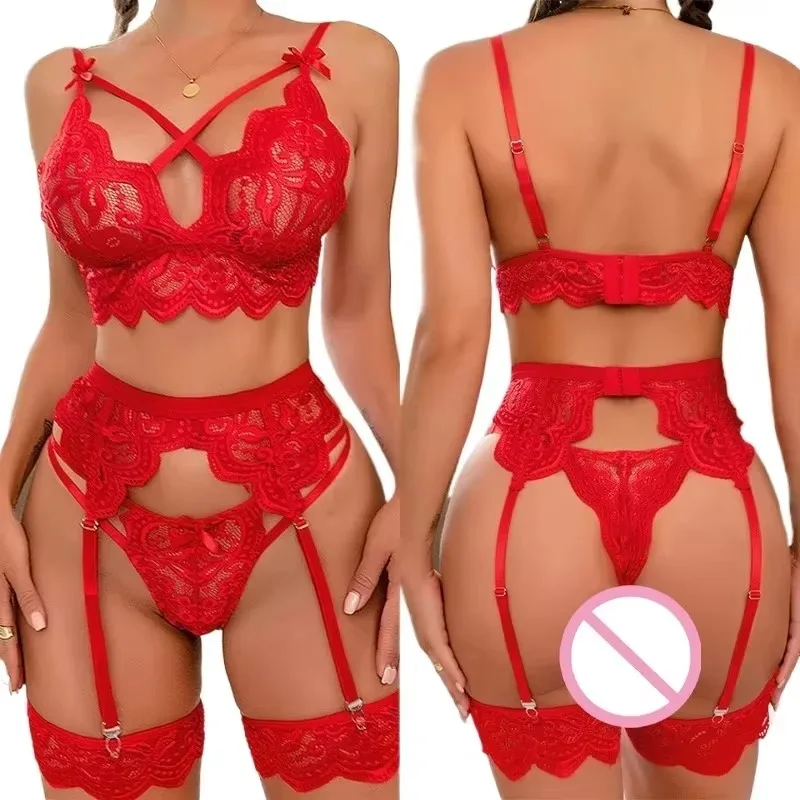 Women Pajamas Set Deep V-Neck Tops And Shorts Garters Pajama Suit Ladies Sling Nightwear Sexy Lingerie Babydoll Sexy 3-Pieces
Women Pajamas Set Deep V-Neck Tops And Shorts Garters Pajama Suit Ladies Sling Nightwear Sexy Lingerie Babydoll Sexy 3-Pieces