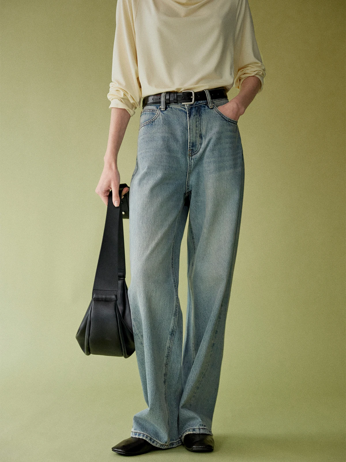 Moofeel Vintage High Waist Straight Leg Jeans Loose Fit Floor Length Pants Versatile Early Spring New Style Women's Denim
Moofeel Vintage High Waist Straight Leg Jeans Loose Fit Floor Length Pants Versatile Early Spring New Style Women's Denim