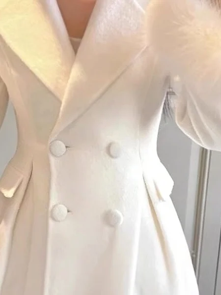 plus Size Women's Woolen Coat Winter New Sle Waist-Cinching Medium-Length Tailored Jaet Open Front Double-Breasted
plus Size Women's Woolen Coat Winter New Sle Waist-Cinching Medium-Length Tailored Jaet Open Front Double-Breasted