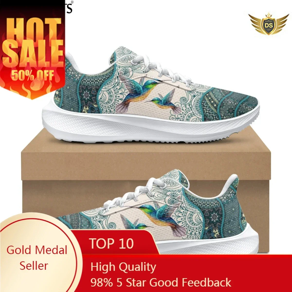 Bohemia Style Hummingbird Running Shoes Women's Lightweight Outdoor Platform Sneakers Comfortable Sport Tennis
Bohemia Style Hummingbird Running Shoes Women's Lightweight Outdoor Platform Sneakers Comfortable Sport Tennis