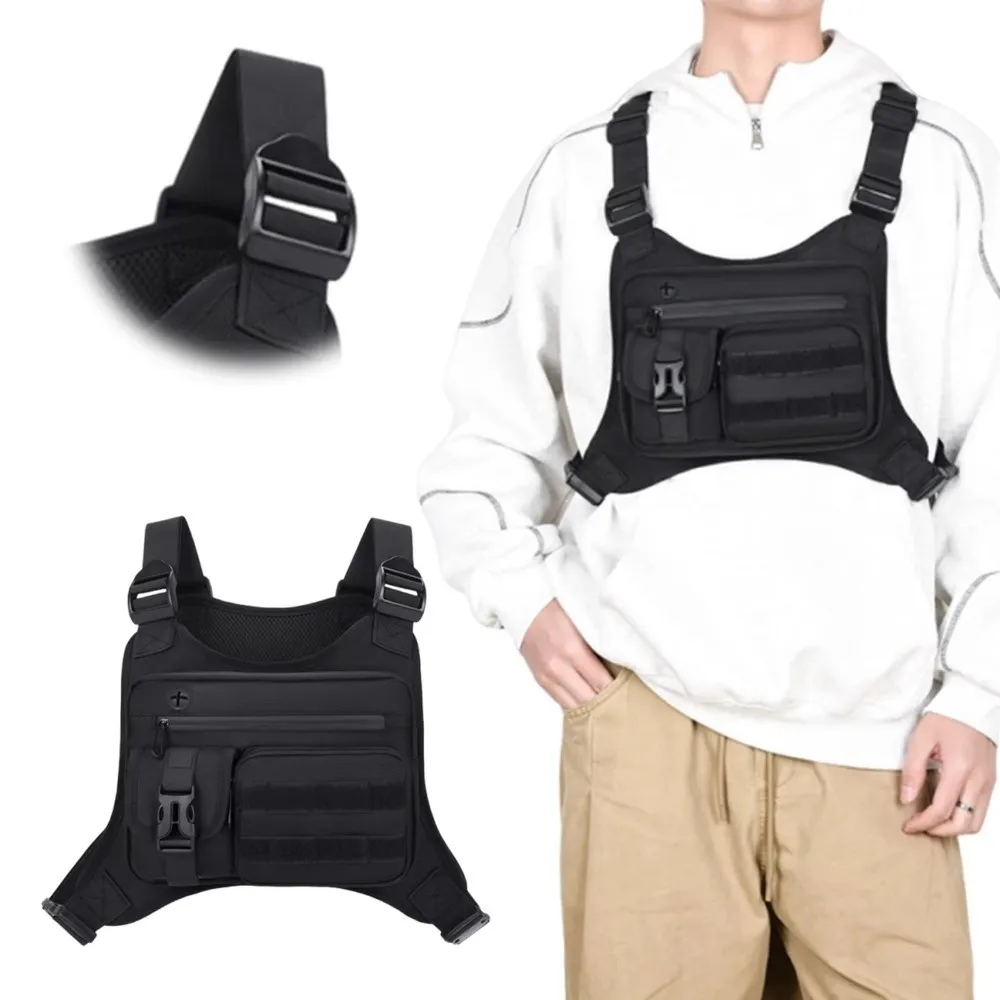 Adjustable Sports Vest Bag Water Resistant Multi-functional Outdoor Chest Bag Oxford Cloth Lightweight Running Vest Bag Men
Adjustable Sports Vest Bag Water Resistant Multi-functional Outdoor Chest Bag Oxford Cloth Lightweight Running Vest Bag Men