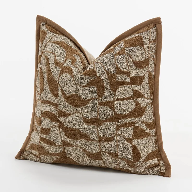 Coffee Brown Abstract Jacquard Throw Pillow Cover Modern Luxury Chenille Textured Cushion Case Soft Vintage Home Decor for Sofa
Coffee Brown Abstract Jacquard Throw Pillow Cover Modern Luxury Chenille Textured Cushion Case Soft Vintage Home Decor for Sofa