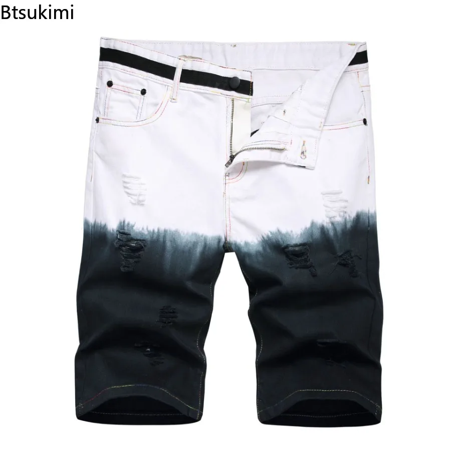 2025Summer New Men's Ripped Jeans Fashion Gradient Hanging Dyed Design Men Cotton Casual Denim Shorts Street Personalized Shorts
2025Summer New Men's Ripped Jeans Fashion Gradient Hanging Dyed Design Men Cotton Casual Denim Shorts Street Personalized Shorts