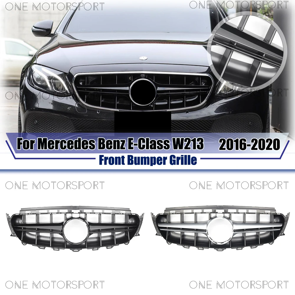Glossy Black E63S Style Front Bumper Grille For Mercedes Benz E-Class W213 2016-20 E200 E250 E300 E350 E400 Silver Upper Grille
Glossy Black E63S Style Front Bumper Grille For Mercedes Benz E-Class W213 2016-20 E200 E250 E300 E350 E400 Silver Upper Grille