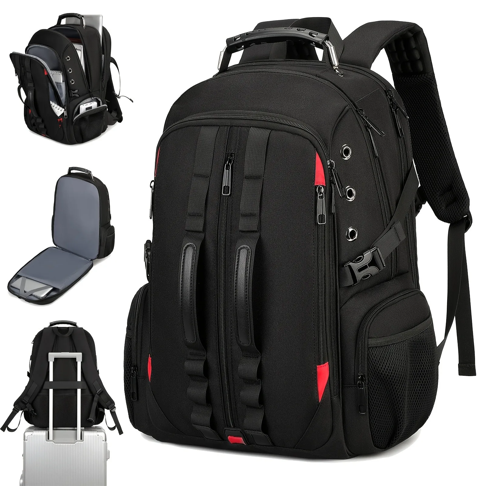 Men's Large Travel Laptop Backpack, 17 Inch Water Resistant Business Carry On Backpack with USB Charging Port, Expandable Multi
Men's Large Travel Laptop Backpack, 17 Inch Water Resistant Business Carry On Backpack with USB Charging Port, Expandable Multi