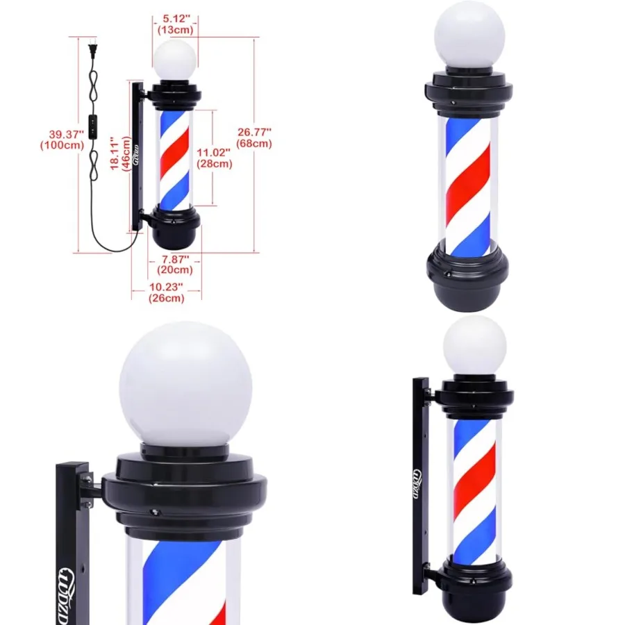 Red White Blue Barber Pole Light
Red White Blue Barber Pole Light