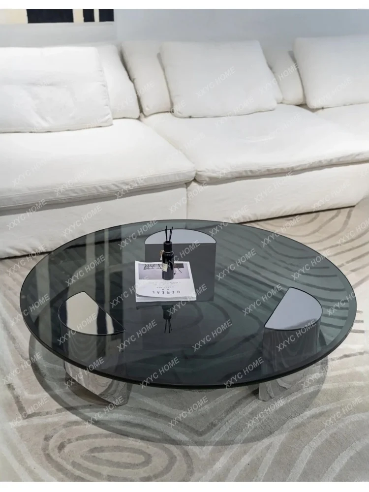 DD light luxury double-layer glass round suspended coffee table high-end living room simple home
DD light luxury double-layer glass round suspended coffee table high-end living room simple home