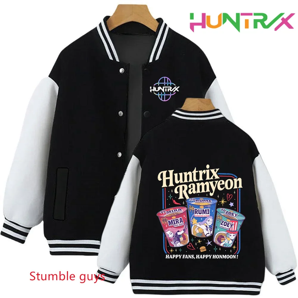 Kpop Demon Hunters Autumn Winter Kids Hoodie Sweatshirts Cartoon Jacket Trucksuit Baseball Uniform Boys Girls
Kpop Demon Hunters Autumn Winter Kids Hoodie Sweatshirts Cartoon Jacket Trucksuit Baseball Uniform Boys Girls