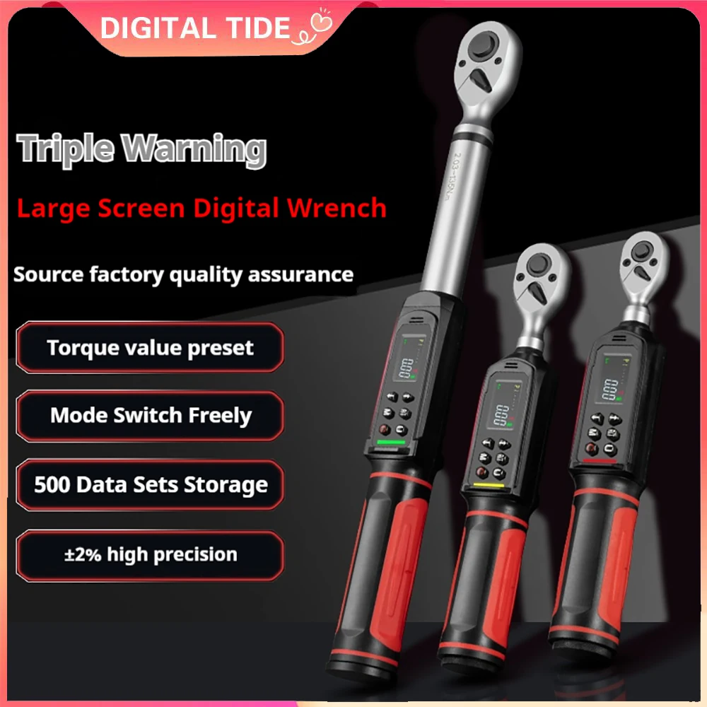 Цифровой динамометрический ключ 0,15-100 Нм, 2% точность, предустановленная и светодиод/сигналы зуммера для велосипедов, мотоциклов, автомобильный гаечный ключ, инструмент
Цифровой динамометрический ключ 0,15-100 Нм, 2% точность, предустановленная и светодиод/сигналы зуммера для велосипедов, мотоциклов, автомобильный гаечный ключ, инструмент