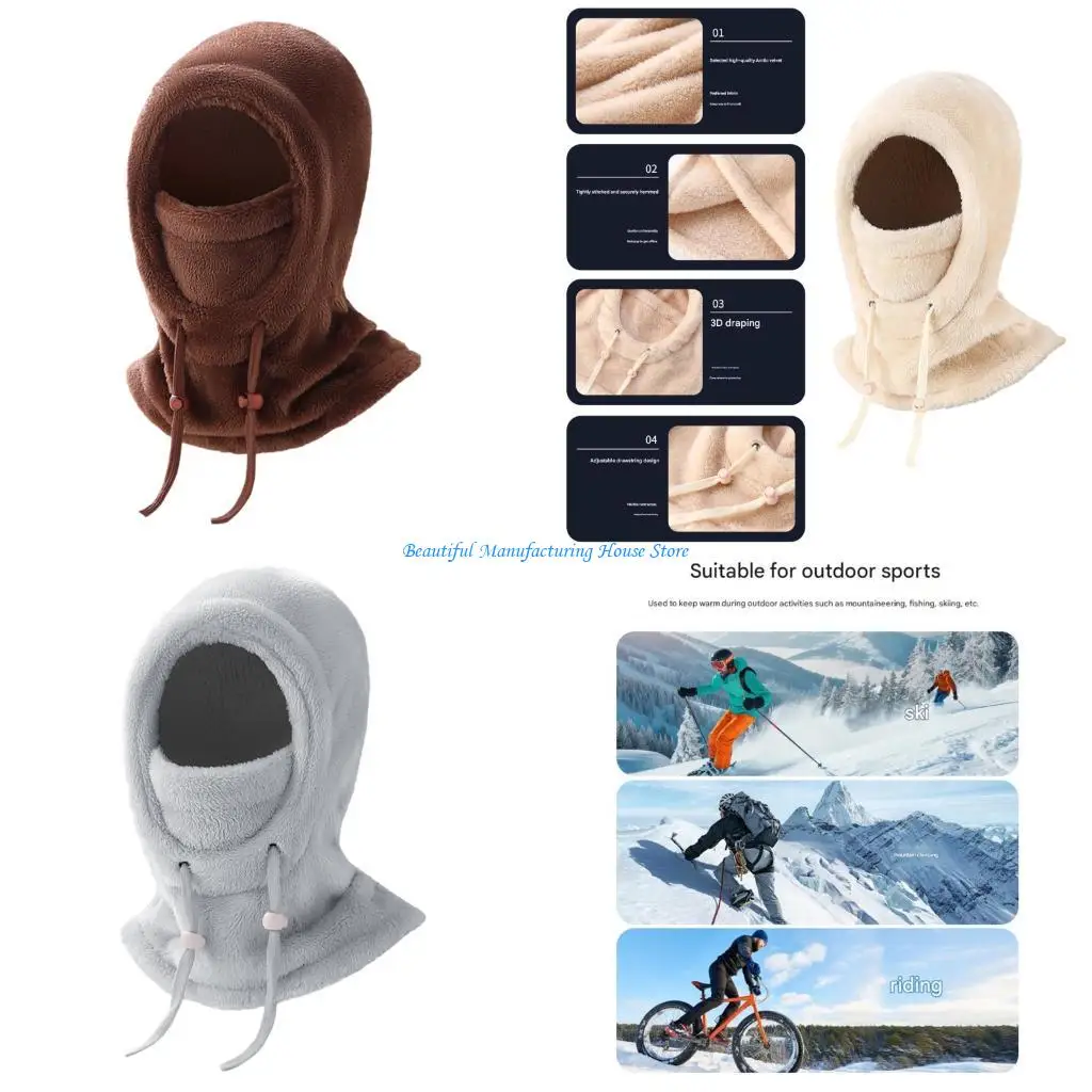 E56A Wide Border Hooded Cover Camping Hiking Travel Visors Adult Unisex Warm Visors for Cold Weather Activity
E56A Wide Border Hooded Cover Camping Hiking Travel Visors Adult Unisex Warm Visors for Cold Weather Activity
