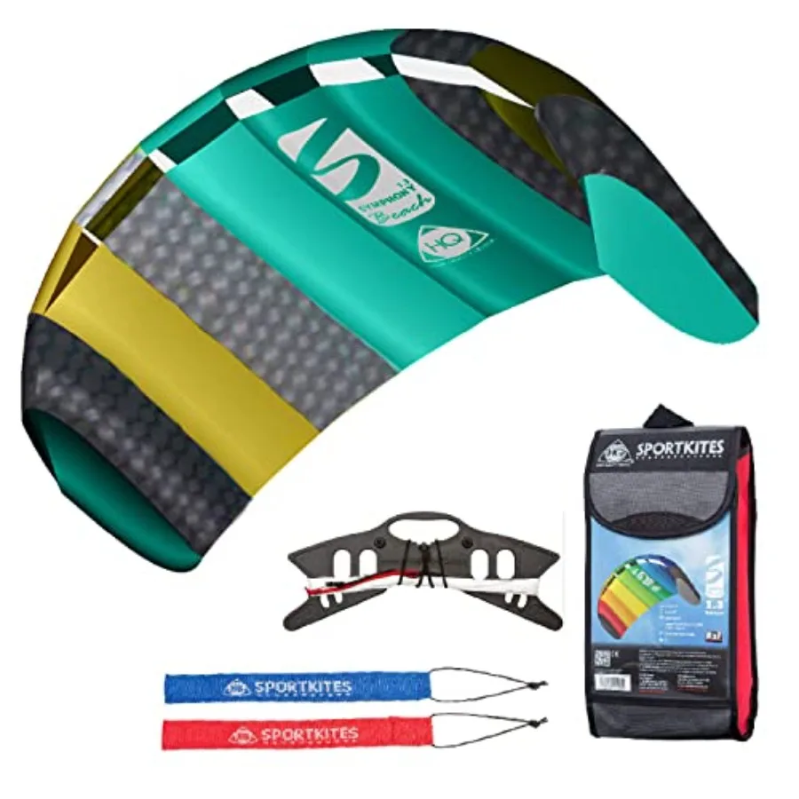 Symphony Beach III 1.3 Stunt Kite, Aqua, Dual Line Foil Sport Kite
Symphony Beach III 1.3 Stunt Kite, Aqua, Dual Line Foil Sport Kite