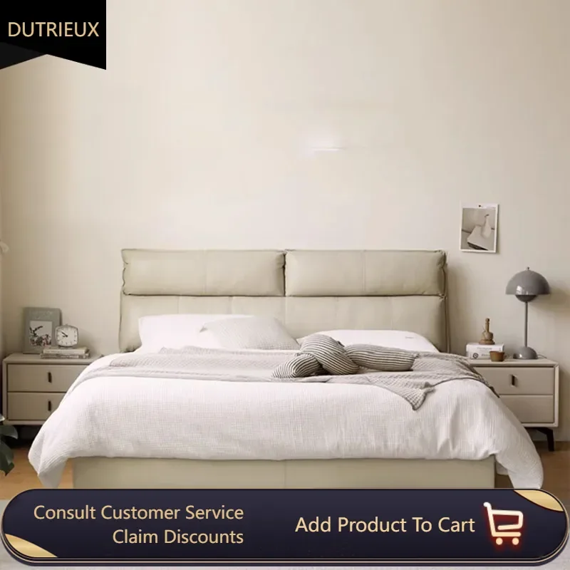 Headboard Frame European Double Bed Soft Simple Household Master Large Double Bed Wooden White Camas De Dormitorio Furniture
Headboard Frame European Double Bed Soft Simple Household Master Large Double Bed Wooden White Camas De Dormitorio Furniture