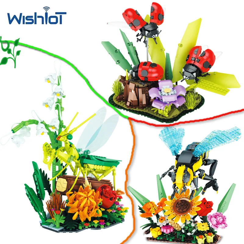 Nature Scene Grass Patch Mantis/Bee/Ladybug MOC Building Block Insects Series Assembly Animal Educational Model Bricks Toy Gifts
Nature Scene Grass Patch Mantis/Bee/Ladybug MOC Building Block Insects Series Assembly Animal Educational Model Bricks Toy Gifts