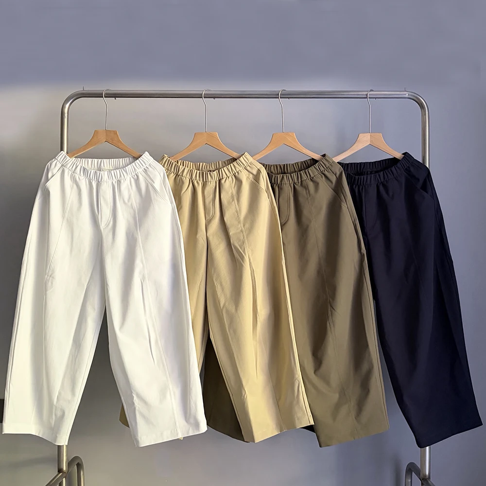Summer New Women's Casual Straight Leg Pants mid High Waist Nine Points Lazy Style Versatile Loose Fit Trousers
Summer New Women's Casual Straight Leg Pants mid High Waist Nine Points Lazy Style Versatile Loose Fit Trousers