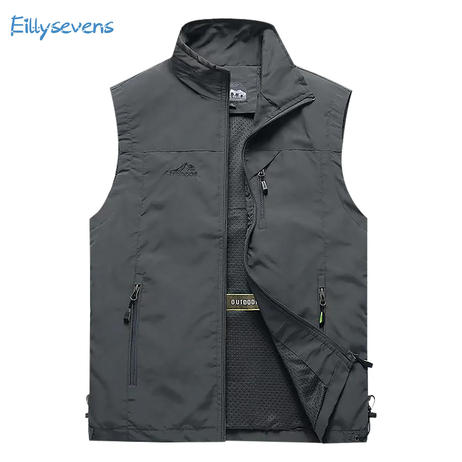 Men Drawstring Waistcoat Outdoor Casual Fishing Solid Color Straight Zipper Vests Loose Large Size Breathable Quick-Drying Vests
Men Drawstring Waistcoat Outdoor Casual Fishing Solid Color Straight Zipper Vests Loose Large Size Breathable Quick-Drying Vests