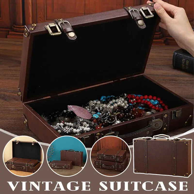 Vintage Suitcase Wooden Storage Box Luggage Trunks European Leather Suitcase Jewelry Chest Storage Box Home Storage Organization
Vintage Suitcase Wooden Storage Box Luggage Trunks European Leather Suitcase Jewelry Chest Storage Box Home Storage Organization