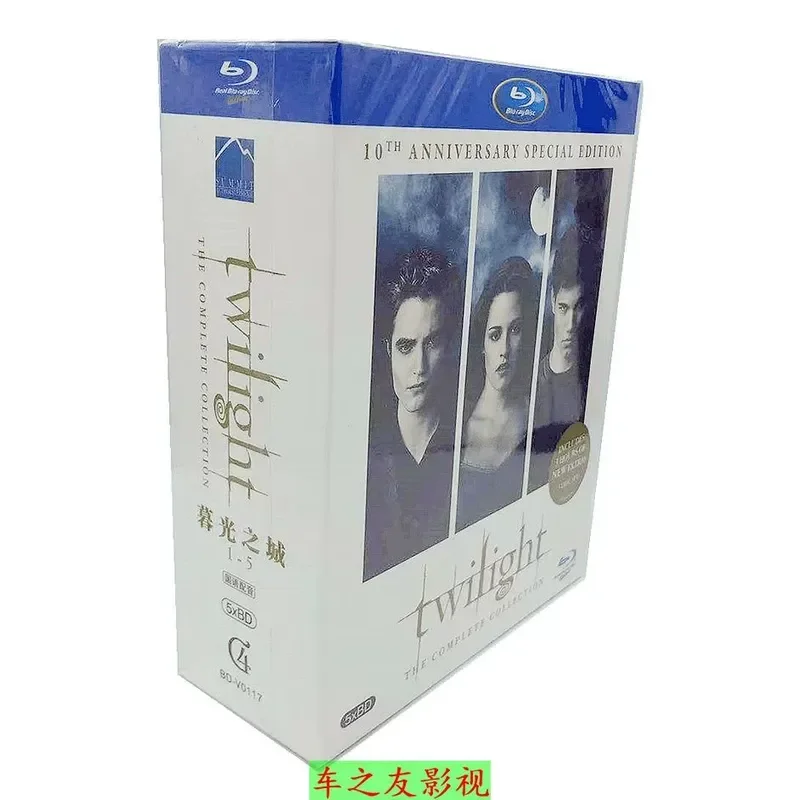 Blu-ray Science Fiction Movies Twilight 1–5 English High Definition 1080P 5BD Disc Non-DVD Disc
Blu-ray Science Fiction Movies Twilight 1–5 English High Definition 1080P 5BD Disc Non-DVD Disc