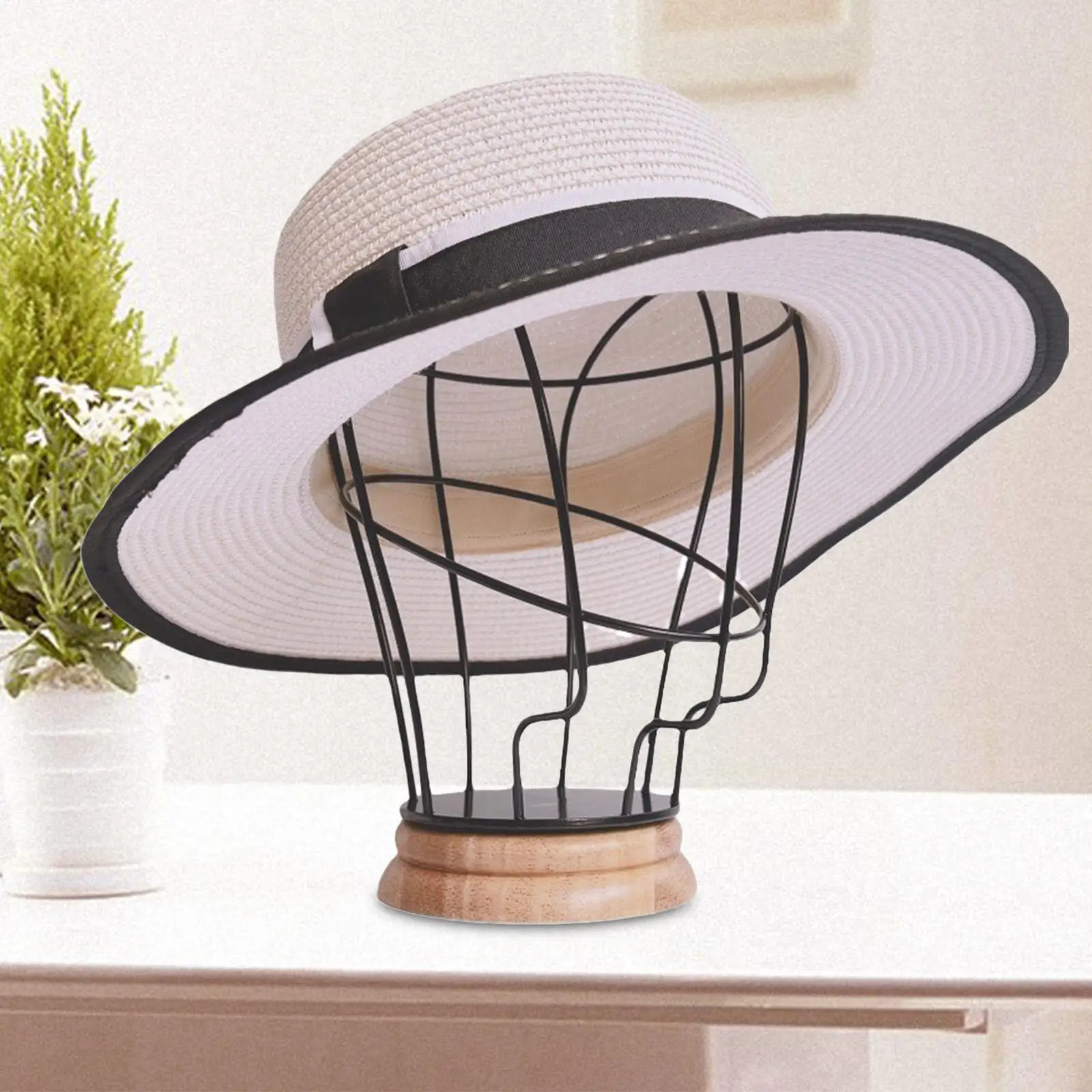 Hat Display Stand Cowboy Hat Holder Freestanding Stable Wooden Base Bowler Display Racks Shaped Metal Holder for Home Market
Hat Display Stand Cowboy Hat Holder Freestanding Stable Wooden Base Bowler Display Racks Shaped Metal Holder for Home Market