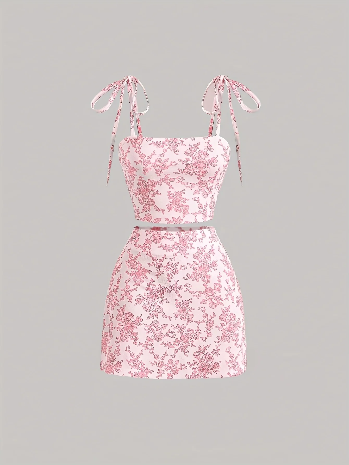 Spring and Summer New Women's Skirt Set, European and American Style, Fashionable, Sweet, Stylish, Elegant, Camisole Top, Mini Skirt, A-Line Skirt, Floral Print Women's 2-Piece Set
Spring and Summer New Women's Skirt Set, European and American Style, Fashionable, Sweet, Stylish, Elegant, Camisole Top, Mini Skirt, A-Line Skirt, Floral Print Women's 2-Piece Set