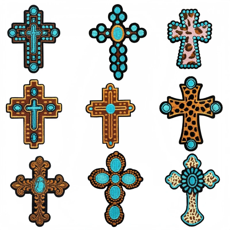 Fashion Retro Western Cowboy Cross Series Sew Iron-on Embroidered Patches Badge Decorative Applique DIY Clothes Hat Bag Jeans
Fashion Retro Western Cowboy Cross Series Sew Iron-on Embroidered Patches Badge Decorative Applique DIY Clothes Hat Bag Jeans