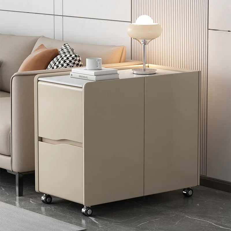 Stable Solid wood paint sofa side cabinet, living room side cabinet, movable table side cabinet sturdy and durable
Stable Solid wood paint sofa side cabinet, living room side cabinet, movable table side cabinet sturdy and durable
