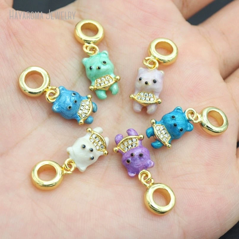 2Pcs Enamel Copper Pendant Bear Animal Wholesale Gold Color Invisible Setting Metal Cubic Zirconia Jewelry Charms PM52877
2Pcs Enamel Copper Pendant Bear Animal Wholesale Gold Color Invisible Setting Metal Cubic Zirconia Jewelry Charms PM52877
