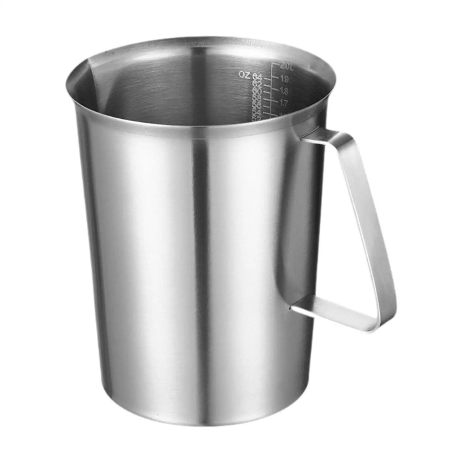 Measuring Cup Stainless Steel 2L Heat Resistant Spouted Mixing Container for Home Kitchen Liquid Baking Tools
Measuring Cup Stainless Steel 2L Heat Resistant Spouted Mixing Container for Home Kitchen Liquid Baking Tools