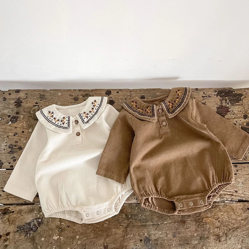 Autumn Spring Children Clothes Newborn Baby Girls Bodysuits Embroidery Corduroy Long Sleeve Infant Baby Girls Jumpsuit
Autumn Spring Children Clothes Newborn Baby Girls Bodysuits Embroidery Corduroy Long Sleeve Infant Baby Girls Jumpsuit