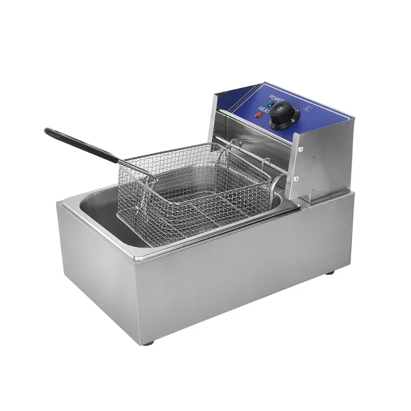 6L Single Tank Electric Deep Fryer Stainless Steel Commercial Frying Machine French Fries Chicken Fryer 2500W Black
6L Single Tank Electric Deep Fryer Stainless Steel Commercial Frying Machine French Fries Chicken Fryer 2500W Black