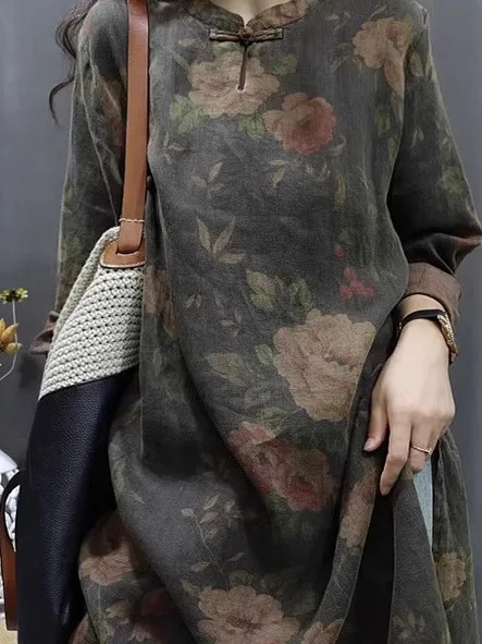 Женская рубашка в стиле ретро с воротником-стойкой, свободного кроя, больших размеров, с принтом, модная, средней длины, на пуговицах, повседневная, дышащая
Женская рубашка в стиле ретро с воротником-стойкой, свободного кроя, больших размеров, с принтом, модная, средней длины, на пуговицах, повседневная, дышащая