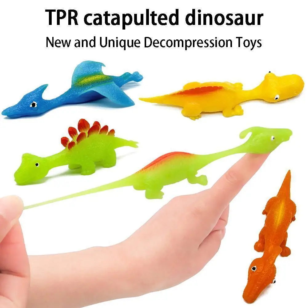 5/25/50pcs Creative Finger Catapult Dinosaur Slingshot Sticky Wall Toys For Adults Kids Vent Stress Relief Catapult Dinosaur Toy
5/25/50pcs Creative Finger Catapult Dinosaur Slingshot Sticky Wall Toys For Adults Kids Vent Stress Relief Catapult Dinosaur Toy