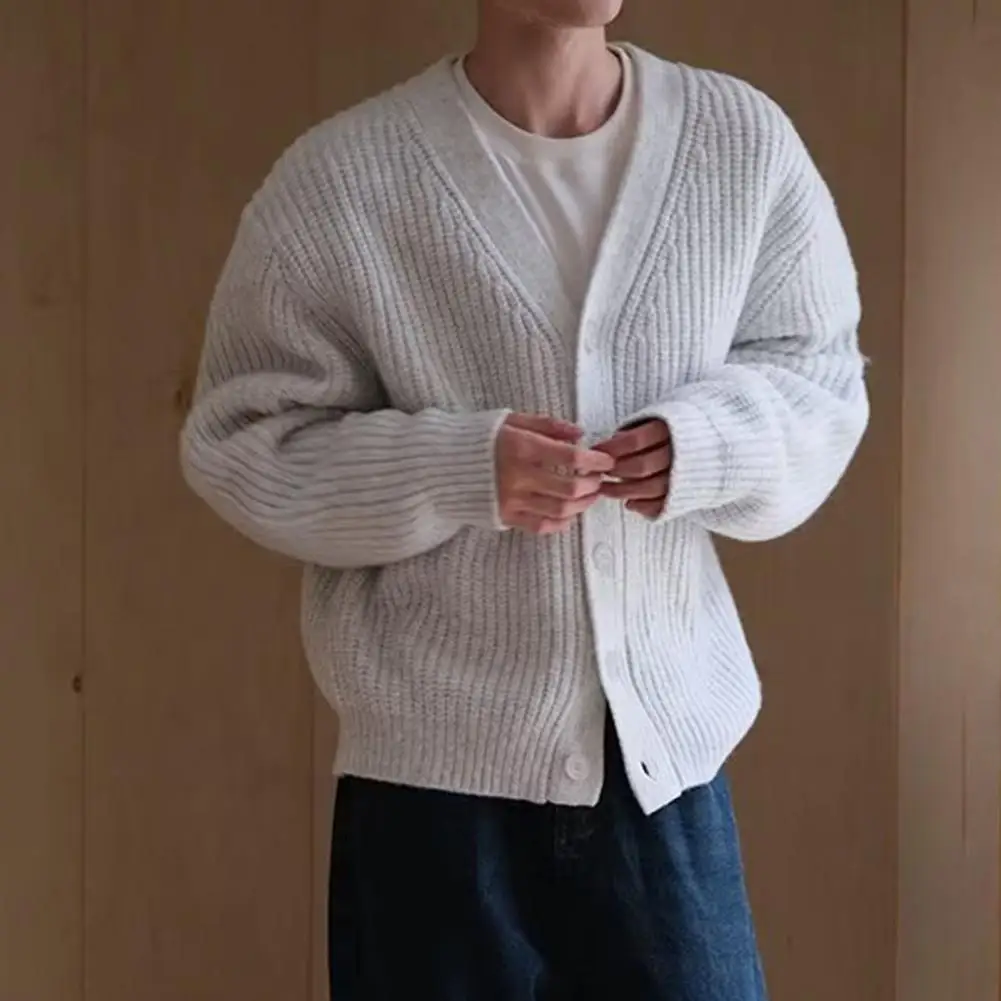 Chic Men Cardigan Fall Winter Casual Sweater Japanese Style Handsome All-match V-neck Single Breasted Sweater Knitted Cardigan
Chic Men Cardigan Fall Winter Casual Sweater Japanese Style Handsome All-match V-neck Single Breasted Sweater Knitted Cardigan