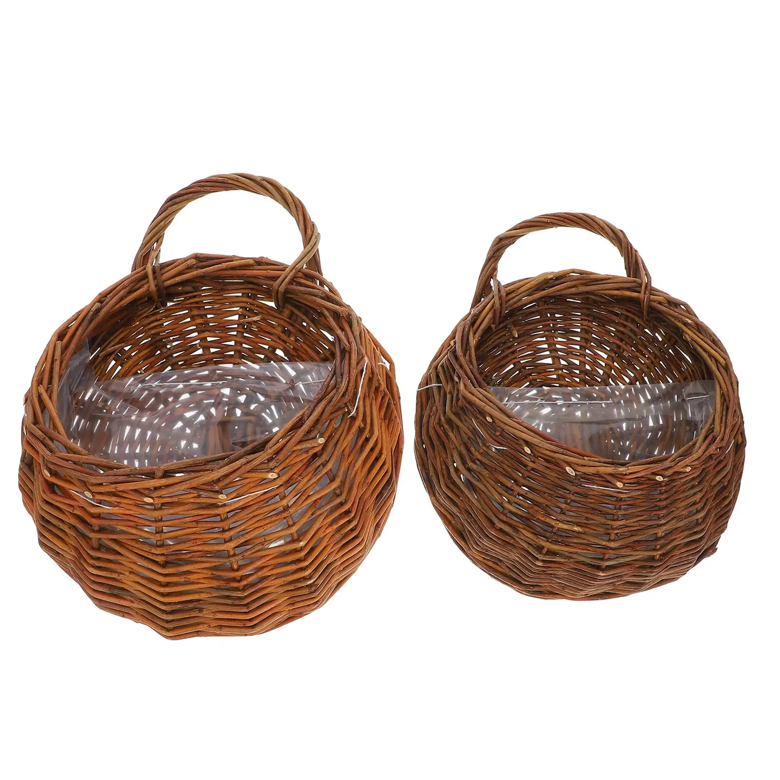 Wall Hanging Flower Pot 2pcs Woven Basket for Plants Home Decor Durable Storage Planter Vase Rustic Style
Wall Hanging Flower Pot 2pcs Woven Basket for Plants Home Decor Durable Storage Planter Vase Rustic Style