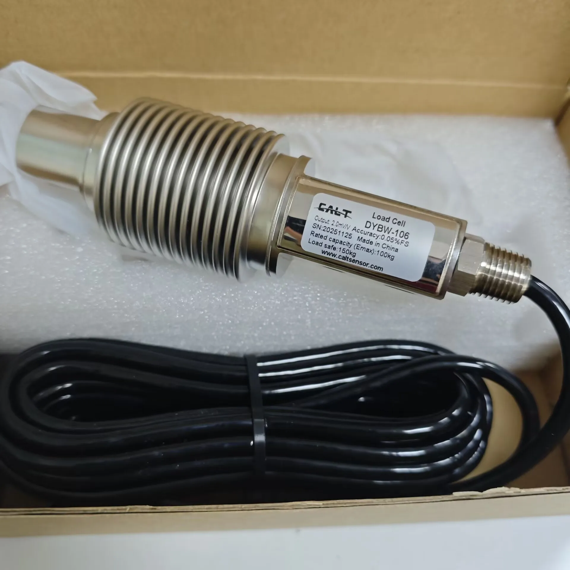 CALT DYBW-106 Load Cell 100kg to 200kg Ripple Pipe Weighing Sensor
CALT DYBW-106 Load Cell 100kg to 200kg Ripple Pipe Weighing Sensor