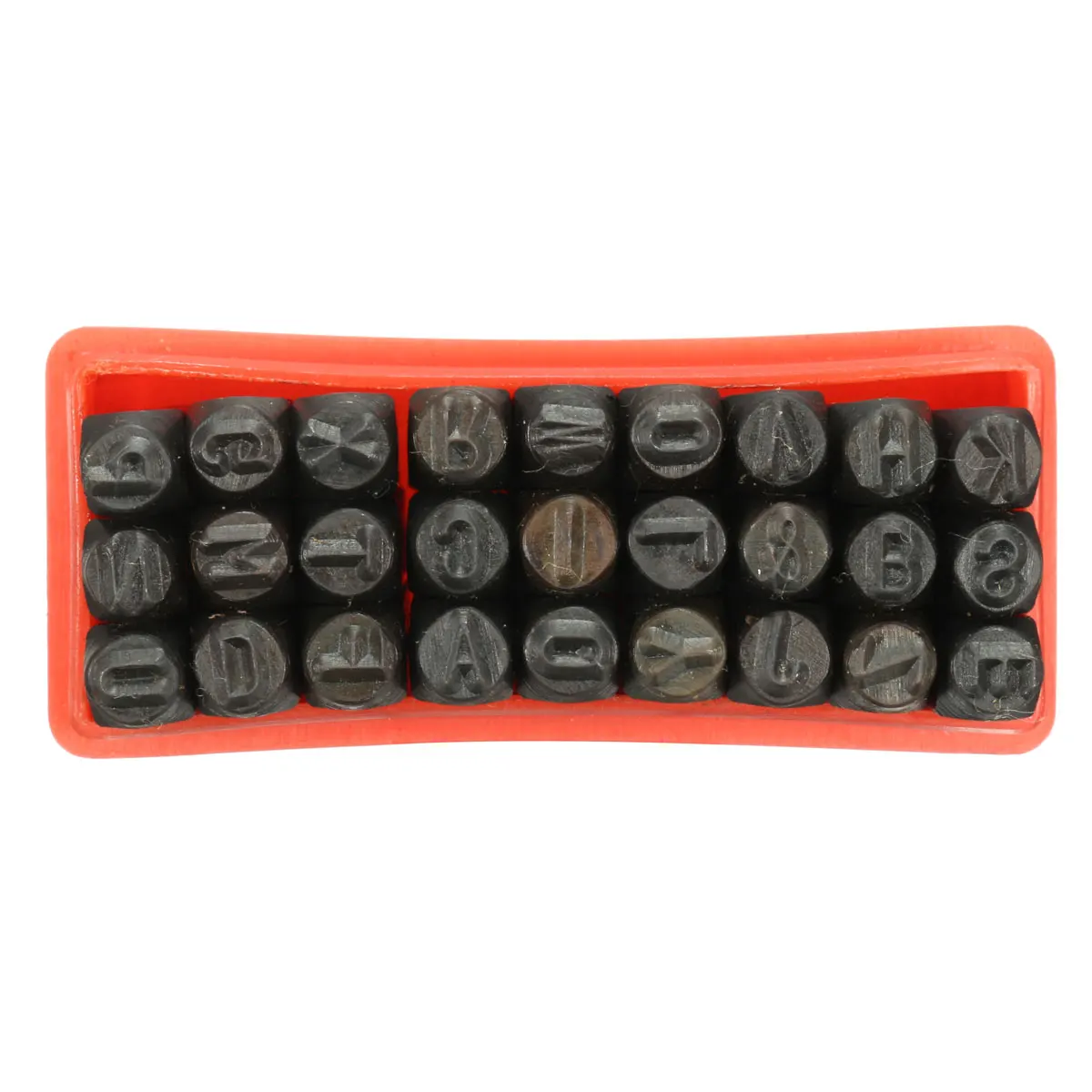 36Pcs Alphabet Numbers Punch Set Hardened Steel Stamps 4mm Carbon Steel Marking Tool Craft Printing Box
36Pcs Alphabet Numbers Punch Set Hardened Steel Stamps 4mm Carbon Steel Marking Tool Craft Printing Box
