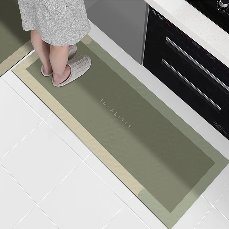 Kitchen Floor Mat Water-absorbent Absorbent Oil-absorbent Carpet Minimalist Style Green Rug Anti-slip Mats Long Home Decor Rug
Kitchen Floor Mat Water-absorbent Absorbent Oil-absorbent Carpet Minimalist Style Green Rug Anti-slip Mats Long Home Decor Rug