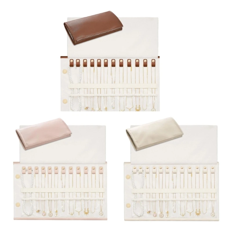 91AF Stylish Travel Jewelry Organizers With 12 Dedicated Spaces To Keep Necklaces Untangled And Well Protected
91AF Stylish Travel Jewelry Organizers With 12 Dedicated Spaces To Keep Necklaces Untangled And Well Protected