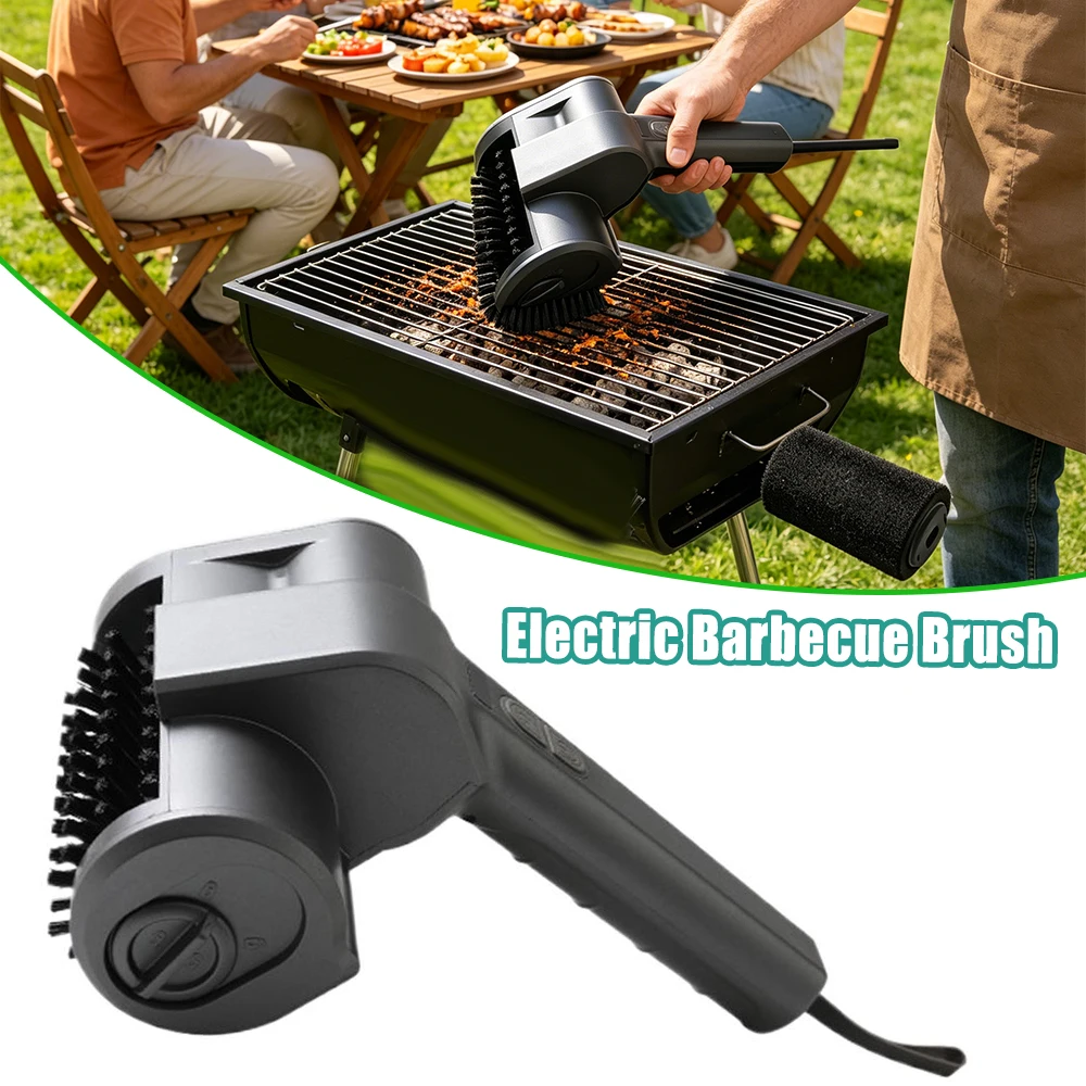 Cordless Electric Grill Brush Automatic Rotating Stainless Steel Roller Basting Brush For BBQ Outdoor Camping Party Home
Cordless Electric Grill Brush Automatic Rotating Stainless Steel Roller Basting Brush For BBQ Outdoor Camping Party Home