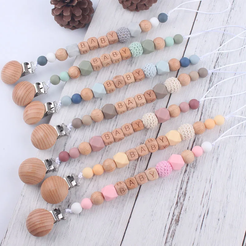 Baby Personalize Name Dummy Clip Pacifier Clips Holder Crochet Thread Beads Pacifiers Holder Chain Newborn Accessories Teething
Baby Personalize Name Dummy Clip Pacifier Clips Holder Crochet Thread Beads Pacifiers Holder Chain Newborn Accessories Teething