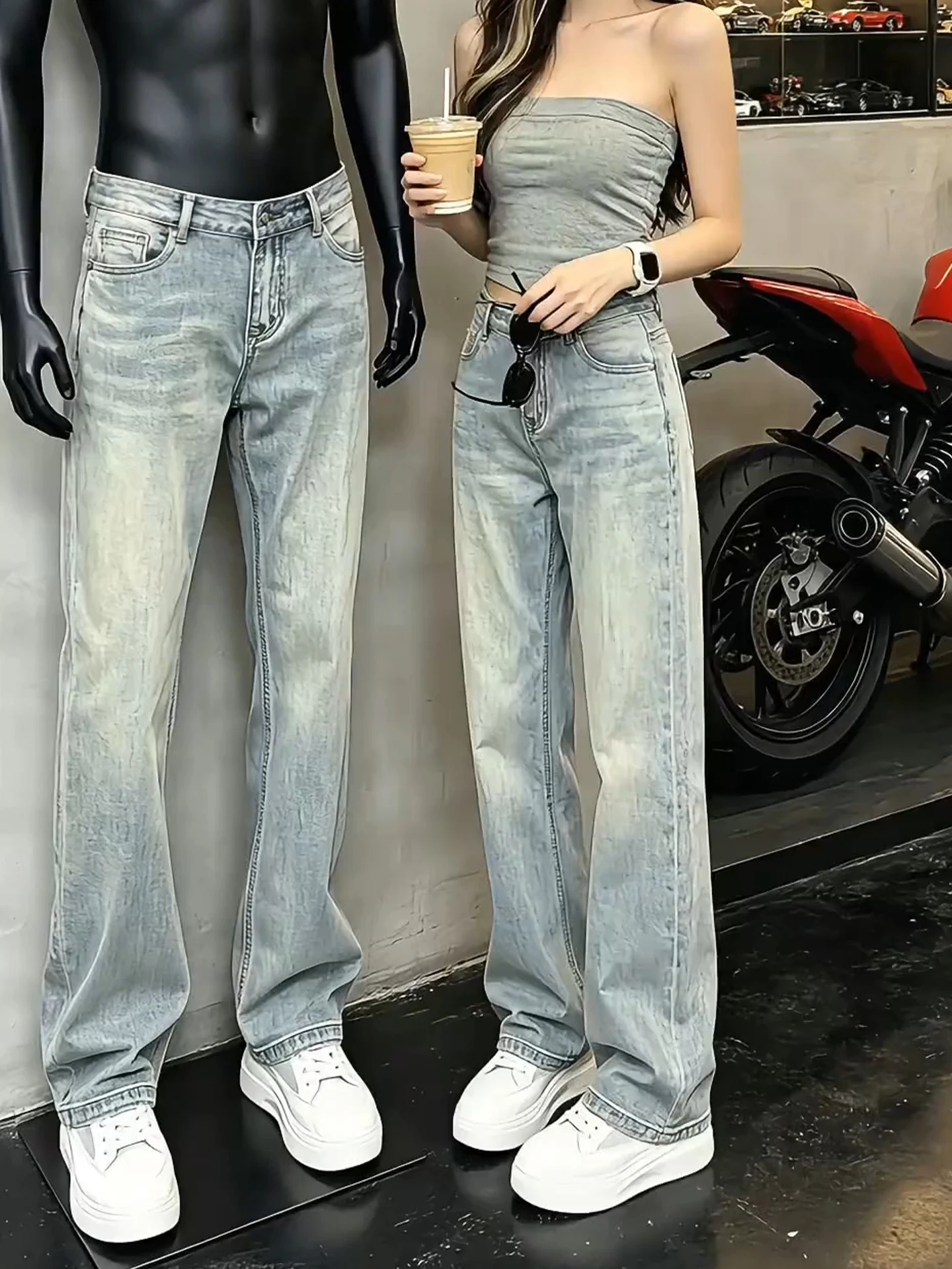 Retro Blue Washed Men's Skinny Jeans Summer Slim Fit Straight Leg Pants High Waist Cotton Polyester Blend Wear Resistant
Retro Blue Washed Men's Skinny Jeans Summer Slim Fit Straight Leg Pants High Waist Cotton Polyester Blend Wear Resistant