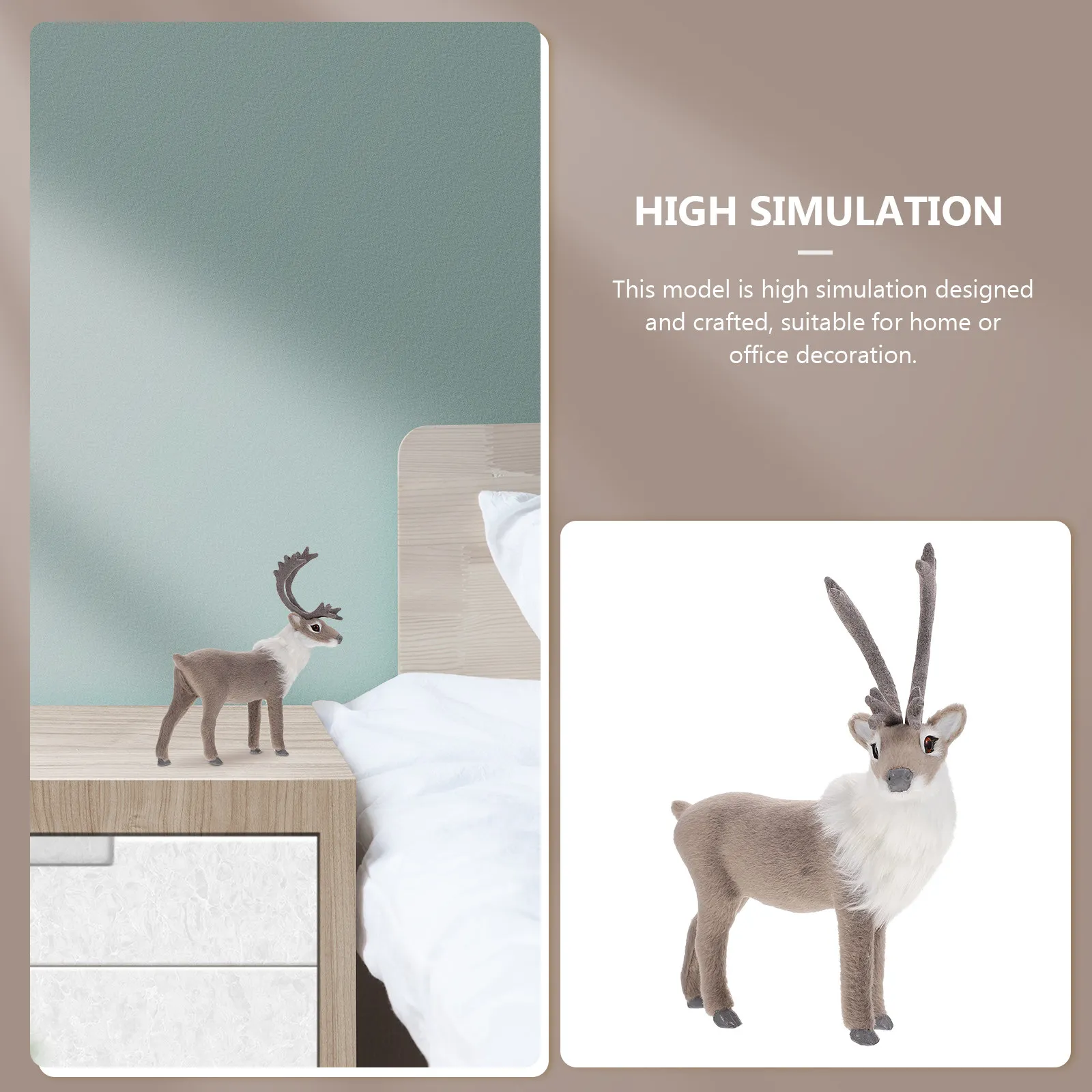 1Pcs Vivid Animal Ornament Simulation Deer Decoration Premium Material Lifelike Shape Xmas Ornament Home Office Desktop Decor
1Pcs Vivid Animal Ornament Simulation Deer Decoration Premium Material Lifelike Shape Xmas Ornament Home Office Desktop Decor
