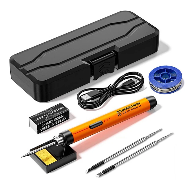 A15F-USB Rechargeable Portable Soldering Iron 3-Speed Temperature Adjustable Electric Repair Welding Iron Tool
A15F-USB Rechargeable Portable Soldering Iron 3-Speed Temperature Adjustable Electric Repair Welding Iron Tool