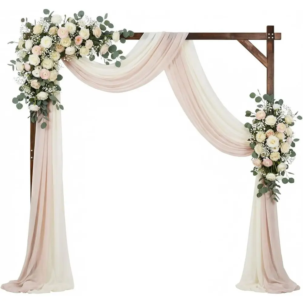 Rustic Wooden Wedding Arch, Outdoor Garden Ceremony Stand, Square Solid Wood, Boho Chic Decor for Beach or Indoor Parties, Brown
Rustic Wooden Wedding Arch, Outdoor Garden Ceremony Stand, Square Solid Wood, Boho Chic Decor for Beach or Indoor Parties, Brown