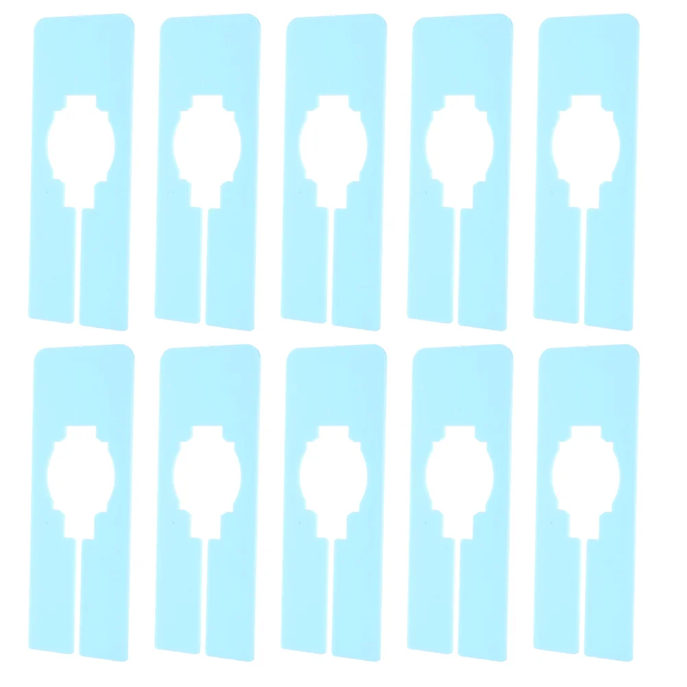 30 Pcs Split Cards Clothes Hangers Baby Size Closet Dividers Sky-blue for Hanging
30 Pcs Split Cards Clothes Hangers Baby Size Closet Dividers Sky-blue for Hanging