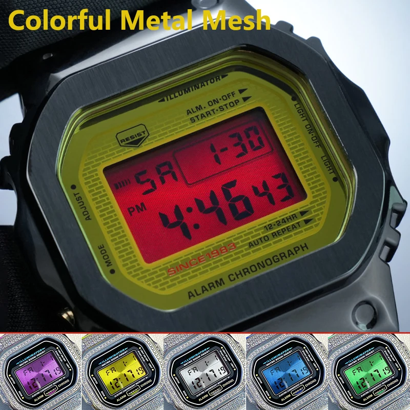 DW5600/DW5030GW5000/GW-M5610 gw-b5600 Small Square Blood Crane Red Screen Modified Metal Mesh Polarization Film Color Mirror
DW5600/DW5030GW5000/GW-M5610 gw-b5600 Small Square Blood Crane Red Screen Modified Metal Mesh Polarization Film Color Mirror
