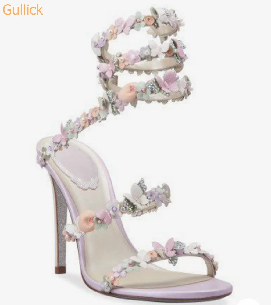 Butterfly Flower Crystal Ankle Wrap Sandals Bling Bling Flower Stiletto Heels Shoes Pointed Toe Women Newest Modern Sandals
Butterfly Flower Crystal Ankle Wrap Sandals Bling Bling Flower Stiletto Heels Shoes Pointed Toe Women Newest Modern Sandals