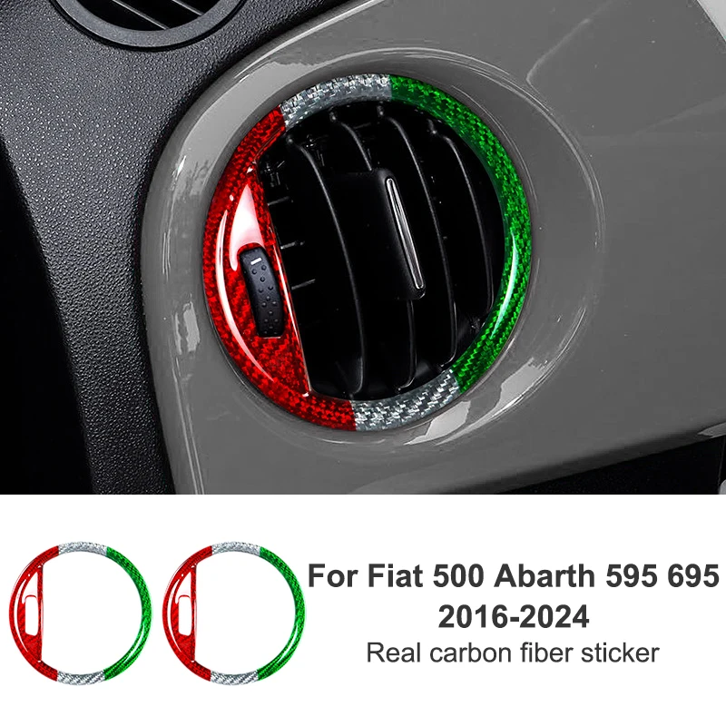 For Fiat 500 2015-2019 Car Air Vent Outlet Ring Cover Decorative Sticker Real Carbon Fiber Interior Modification Accessories
For Fiat 500 2015-2019 Car Air Vent Outlet Ring Cover Decorative Sticker Real Carbon Fiber Interior Modification Accessories