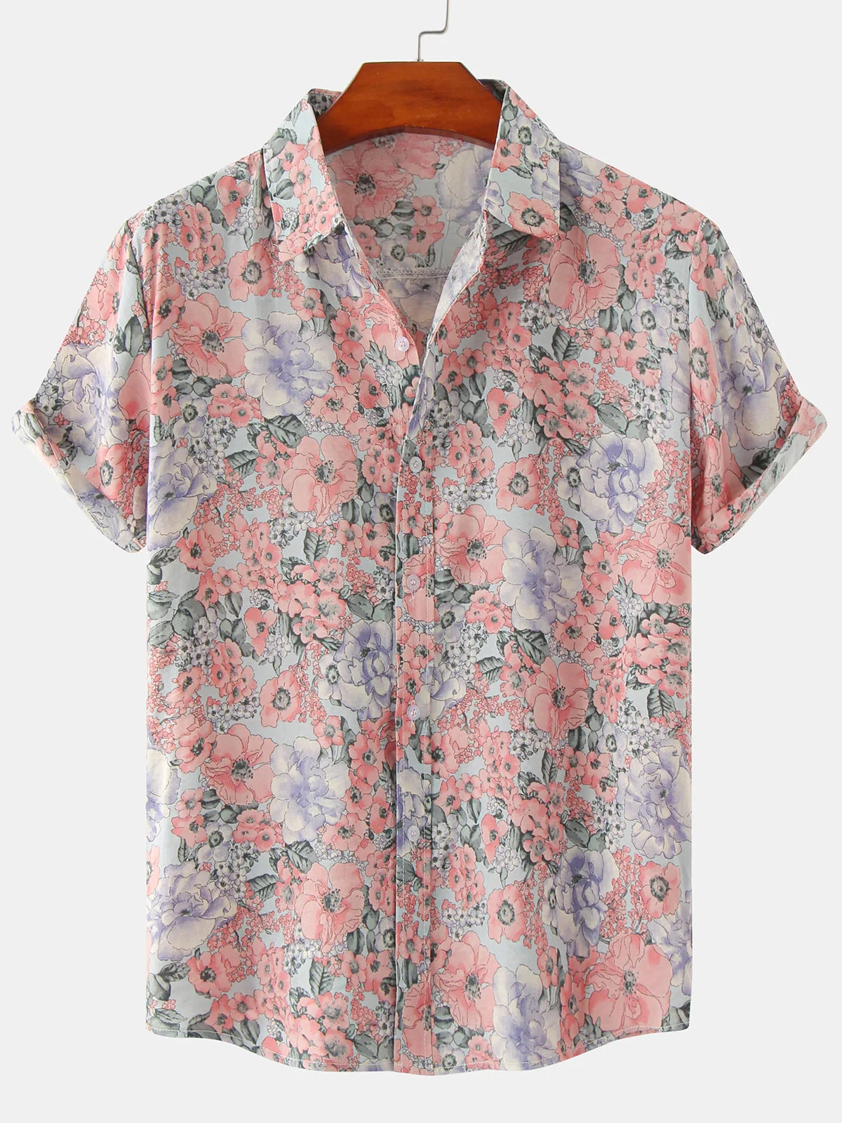 Men's Vintage Floral Print Summer Casual Pink Short Sleeve Shirt Hawaiian Tropical Shirt Fashion Beach Shirt
Men's Vintage Floral Print Summer Casual Pink Short Sleeve Shirt Hawaiian Tropical Shirt Fashion Beach Shirt