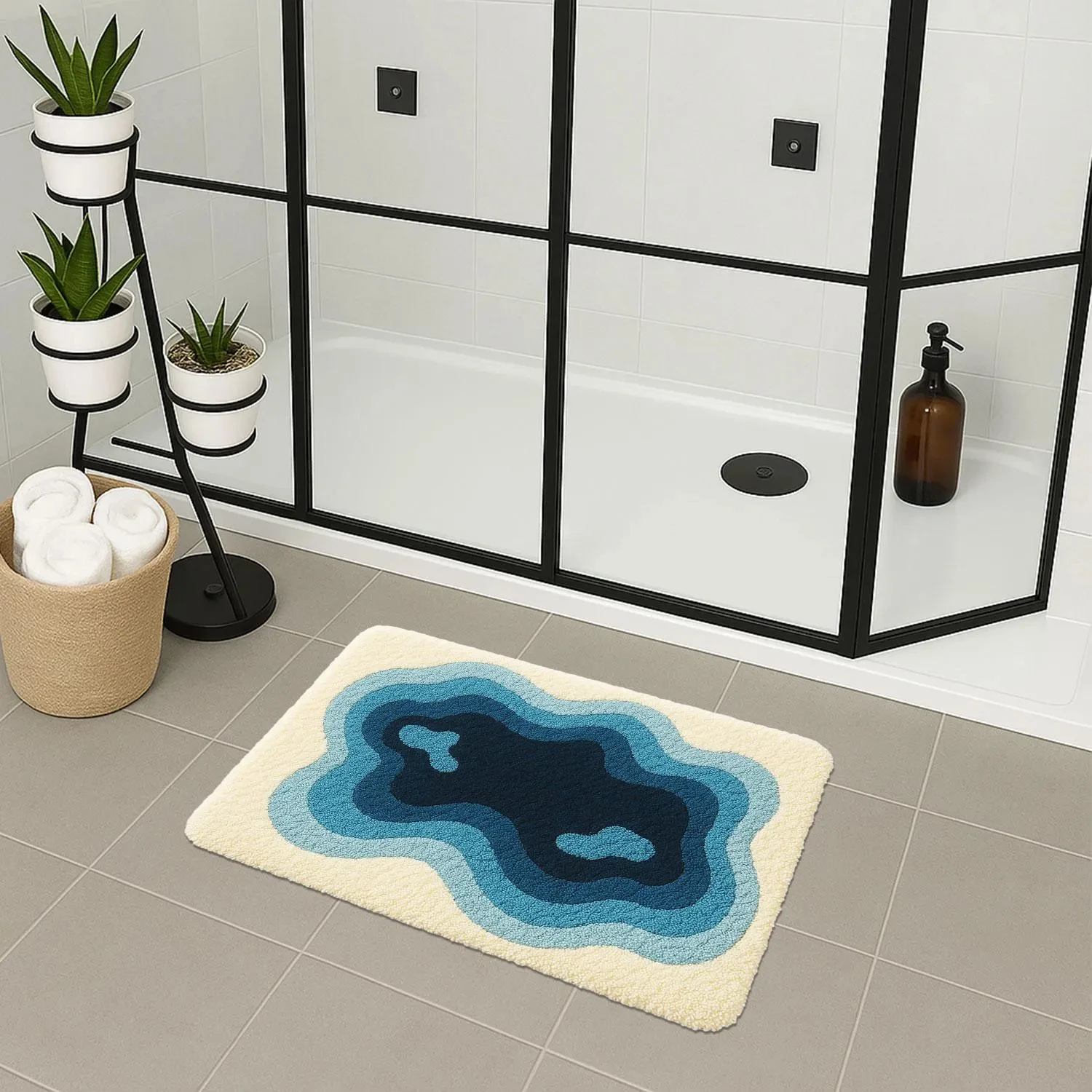 Blue Moss Bath Rug Funny Bathroom Décor Soft Absorbent Microfiber Floor Mat Machine Washable Carpet
Blue Moss Bath Rug Funny Bathroom Décor Soft Absorbent Microfiber Floor Mat Machine Washable Carpet